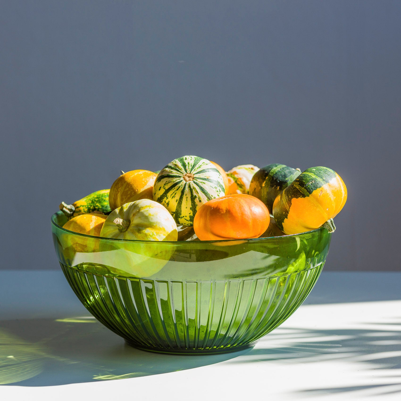 Glasschale grün transparent 2 l