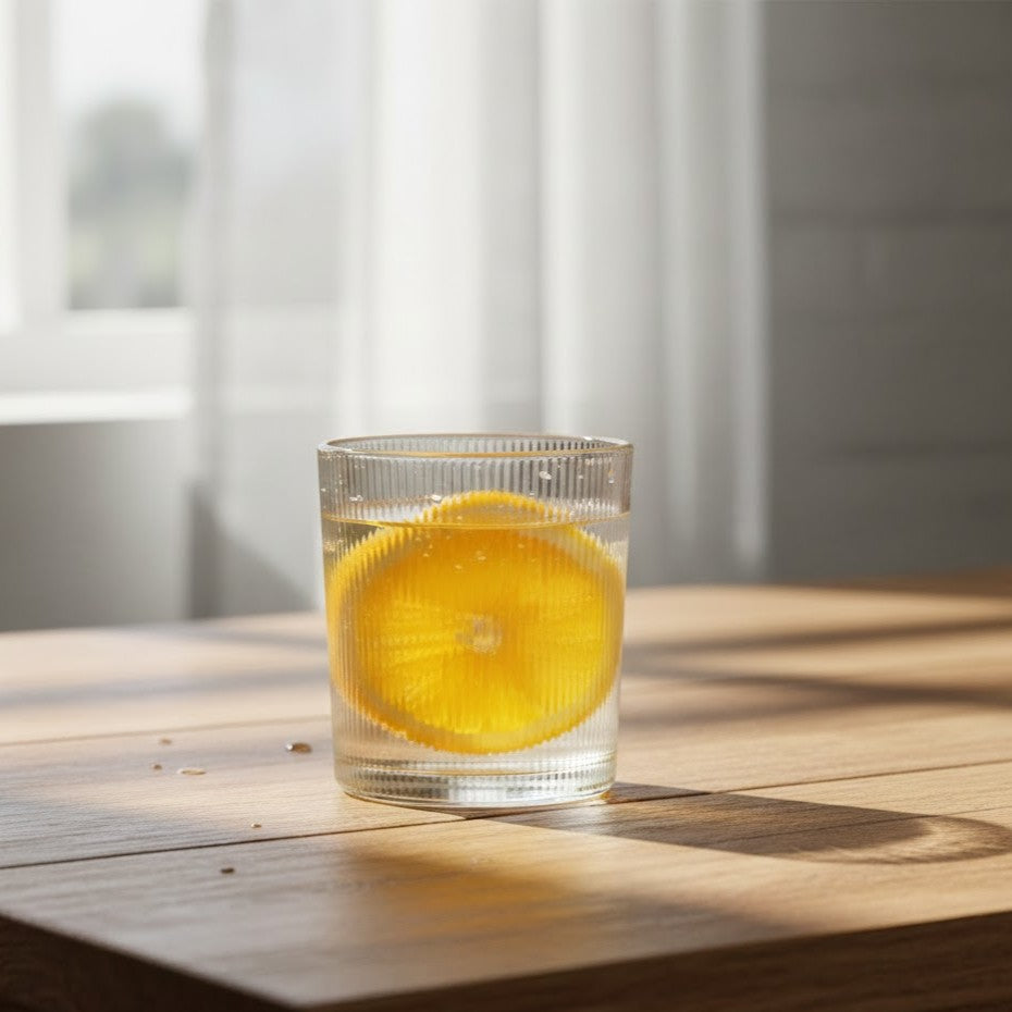 Geriffelte transparente Gläser 253 ml 6 Stk