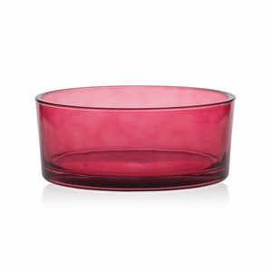 Miska szklana bordo transparent szer 19 cm 1430 ml