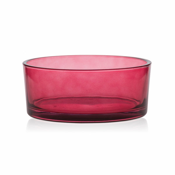 Miska szklana bordo transparent szer 19 cm 1430 ml
