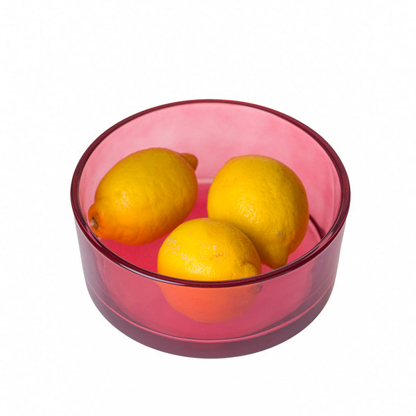 Miska szklana bordo transparent szer 19 cm 1430 ml