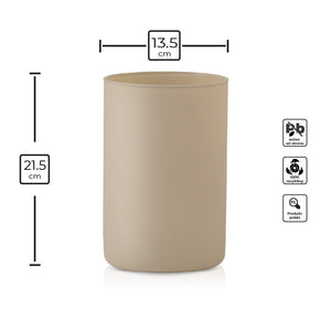 Wazon szklany BOHO cappucino 21,5 cm