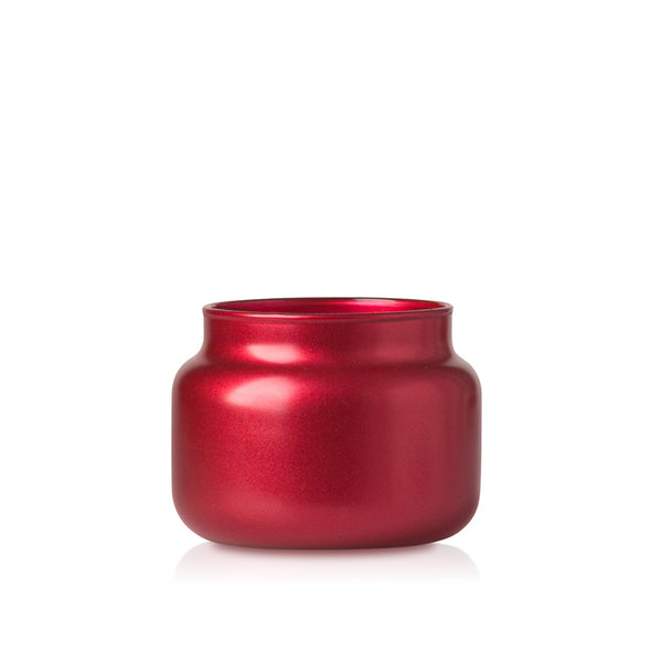 Szklany pojemnik do zalewu 420 ml czerwony metalik 35531 kpl 6 szt.