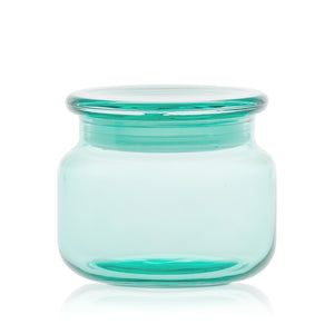 Szklany pojemnik z pokrywką do zalewu LUMINA 420 ml zielony transparent 35531 kpl 6 szt