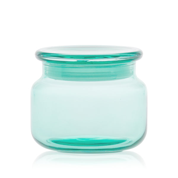 Szklany pojemnik z pokrywką do zalewu LUMINA 420 ml zielony transparent 35531 kpl 6 szt