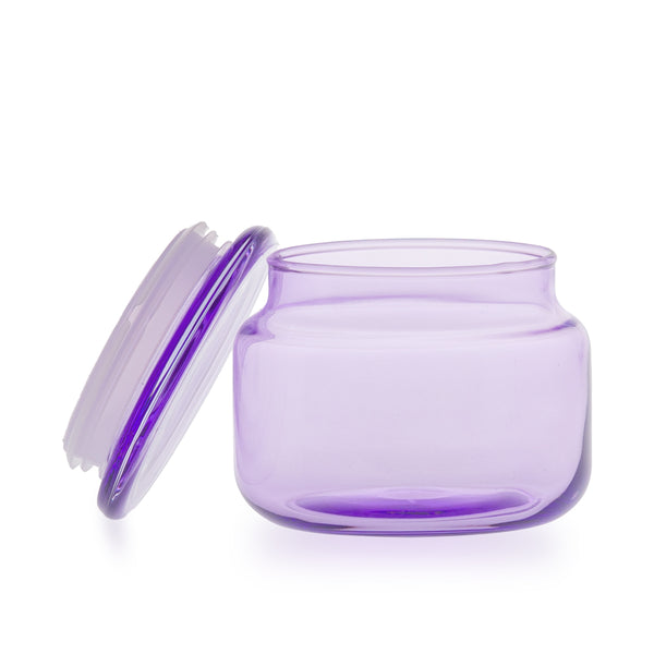 Szklany pojemnik z pokrywką do zalewu LUMINA 420 ml fioletowy transparent 35531 kpl 6 szt