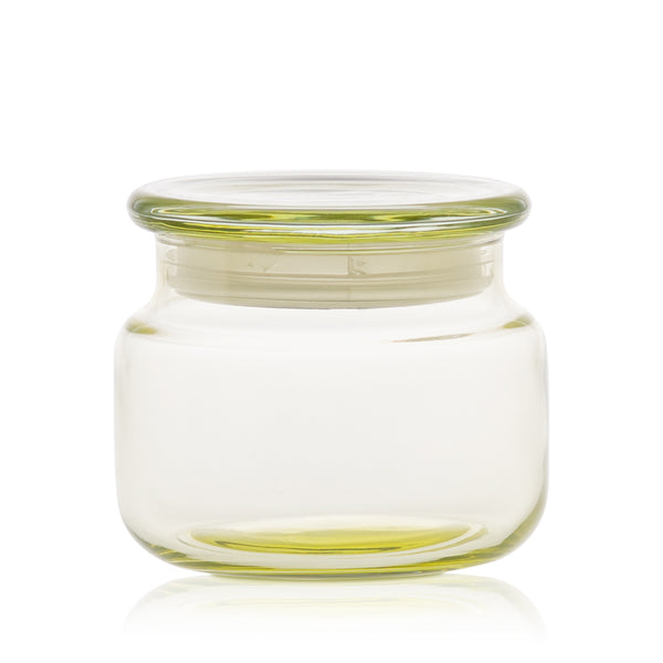Szklany pojemnik z pokrywką do zalewu LUMINA 420 ml żółty transparent 35531 kpl 6 szt
