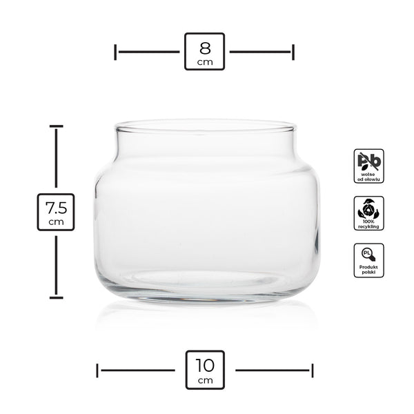 pojemnik do zalewu świec 420 ml - infografika