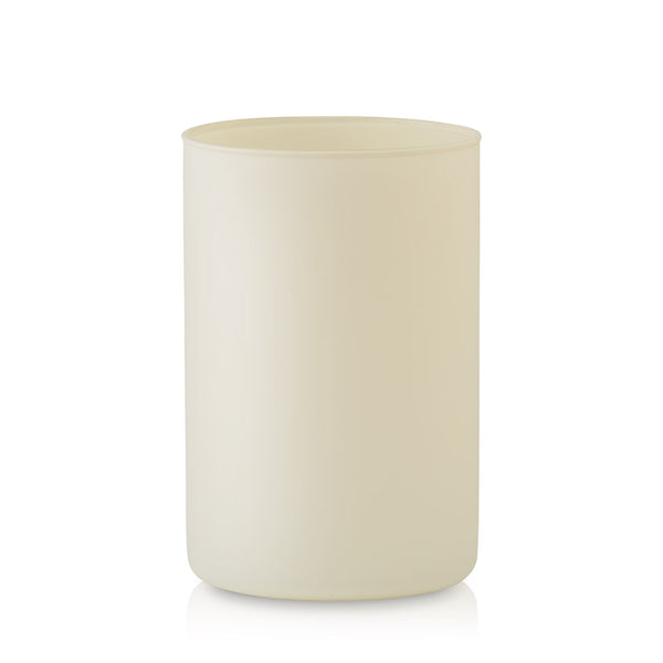 Wazon szklany BOHO beżowy 15 cm