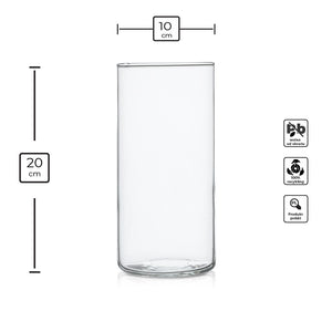 Wazon szklany cylinder wys. 20cm
