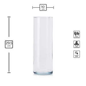 Wazon szklany cylinder 29x10 cm