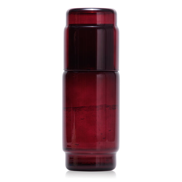 Karafka szklana gładka CRISTAL COLOR bordo 1 l