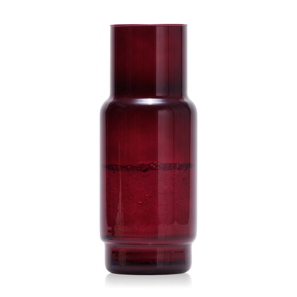 Zestaw CRISTAL COLOR bordo karafka 1 l + 6 szklanek niskich 465 ml