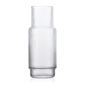 Karafka szklana ryflowana CRISTAL 1 l