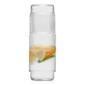 Karafka szklana ryflowana CRISTAL 1 l