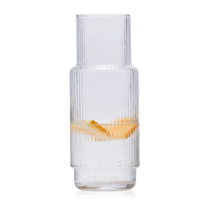 Karafka szklana ryflowana CRISTAL 1 l