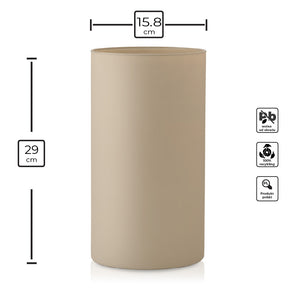 Wazon szklany BOHO cappucino 29 cm