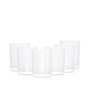 Pojemnik szklany 38006 biały transparent 260 ml kpl. 6 szt.