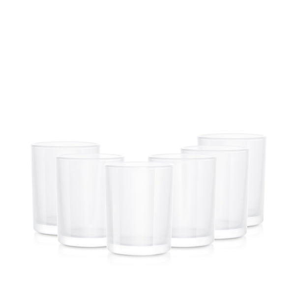 Pojemnik szklany 38006 biały transparent 260 ml kpl. 6 szt.