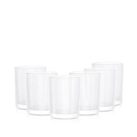 Pojemnik szklany 38006 biały transparent 260 ml kpl. 6 szt.