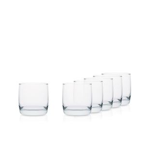 Szklanka z grubym dnem 280 ml do wody napojów drinków kpl. 6 szt.