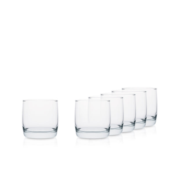 Szklanka z grubym dnem 280 ml do wody napojów drinków kpl. 6 szt.