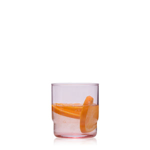 Zestaw CRISTAL COLOR róż karafka 1 l + 6 szklanek niskich 465 ml