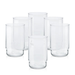 Szklanka gładka wysoka 720 ml CRISTAL kpl 6 szt.