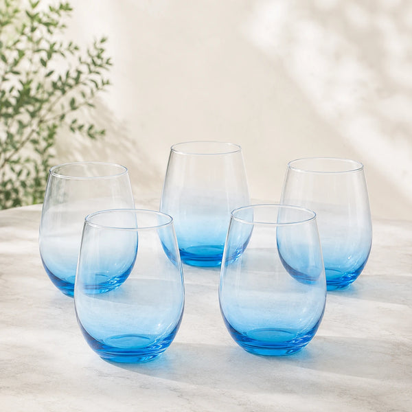Szklanka niebieska BLUE OMBRE kpl. 6 szt. 590 ml
