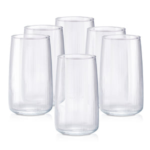 Szklanka ryflowana wysoka 500 ml kpl 6 szt.