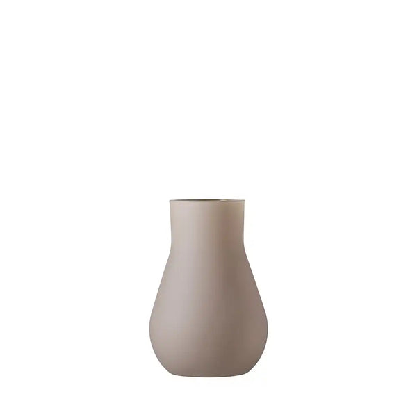 Wazon szklany dekoracyjny SOFT BEIGE beż mat H14 cm