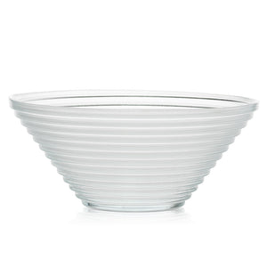 Elegancka, ryflowana miska szklana 1120 ml