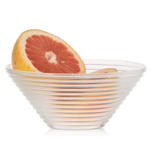 Grapefruit w miseczce szklanej
