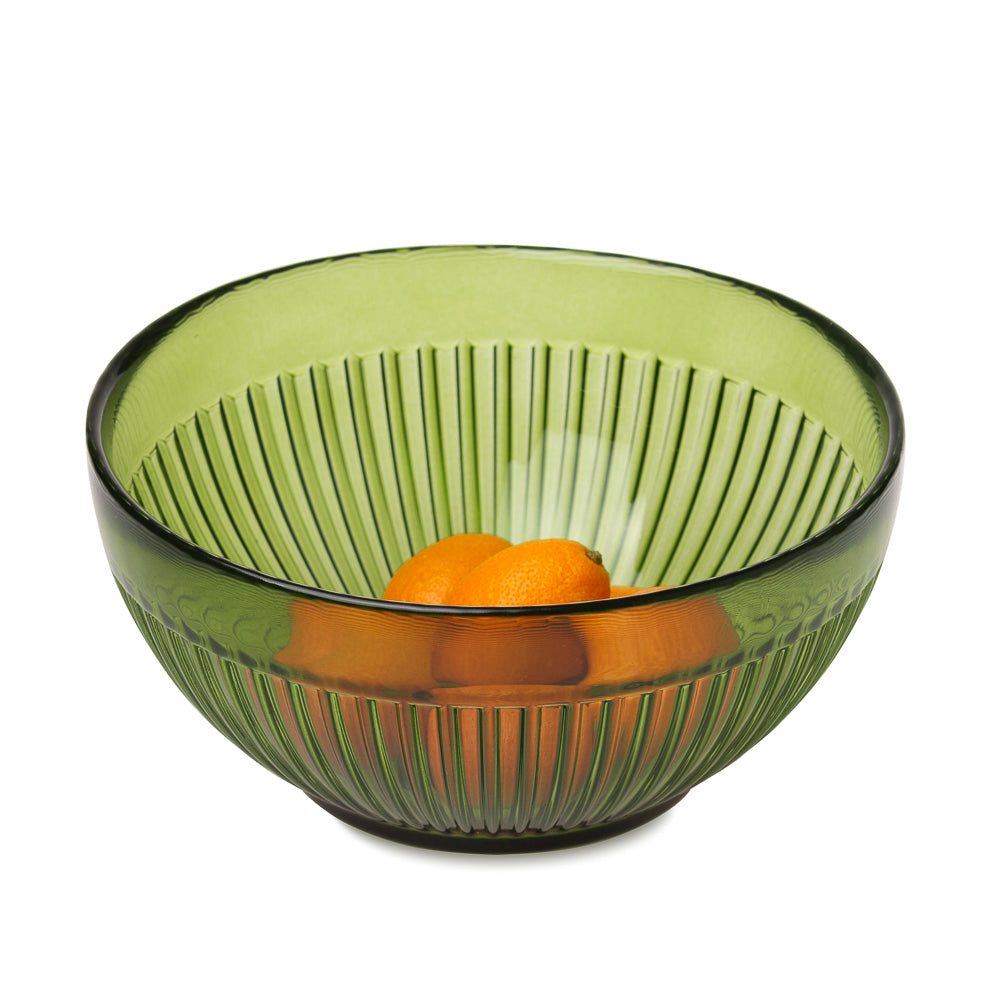 Salaterka miska szklana zielony transparent 655 ml kpl 6 szt