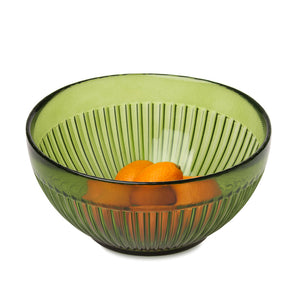 Salaterka miska szklana zielony transparent 655 ml kpl 6 szt