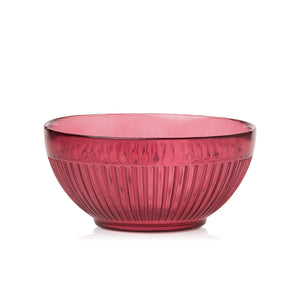 Salaterka miska szklana bordo transparent 655 ml kpl 6 szt