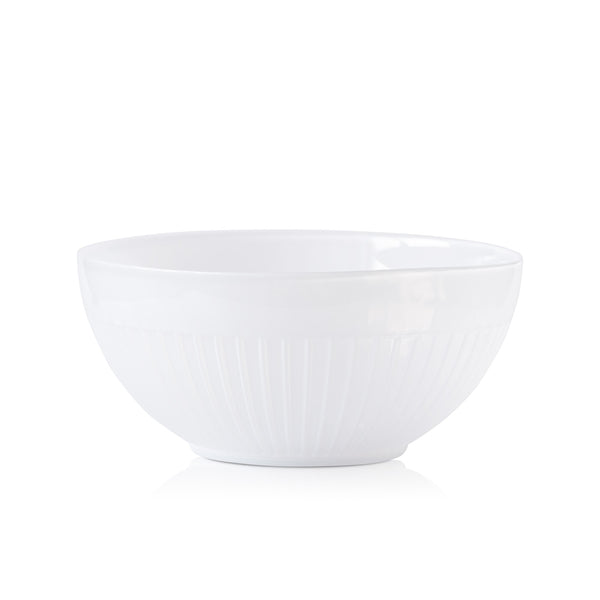 Salaterka miska szklana ELEGANCE biała 655 ml kpl 6 szt