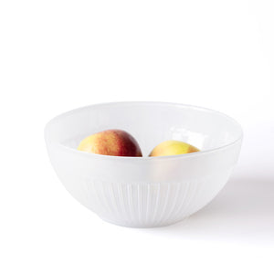 Salaterka miska szklana ELEGANCE biała 655 ml kpl 6 szt