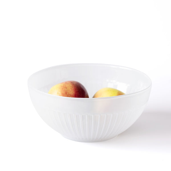Salaterka miska szklana ELEGANCE biała 655 ml kpl 6 szt