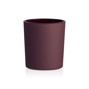 Pojemnik szklany pod zalew świec DUAL TONE bordo 70050 kpl 6 szt.