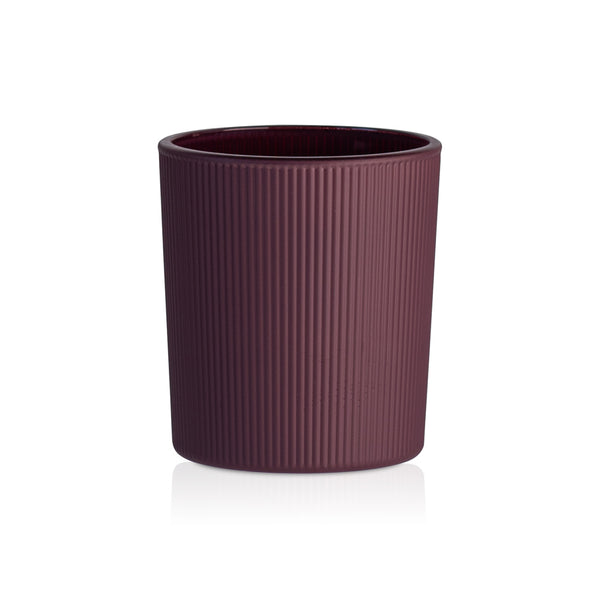 Pojemnik szklany pod zalew świec DUAL TONE bordo 70050 kpl 6 szt.