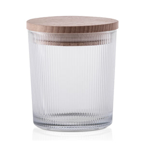Szklany pojemnik do zalewu 253 ml ryflowany 70050 kpl 6 szt