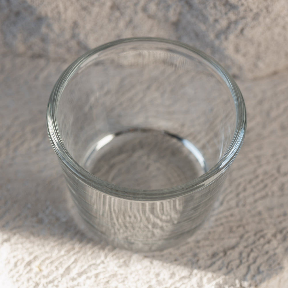 Pojemnik szklany do świec 65 ml. kpl6 70106