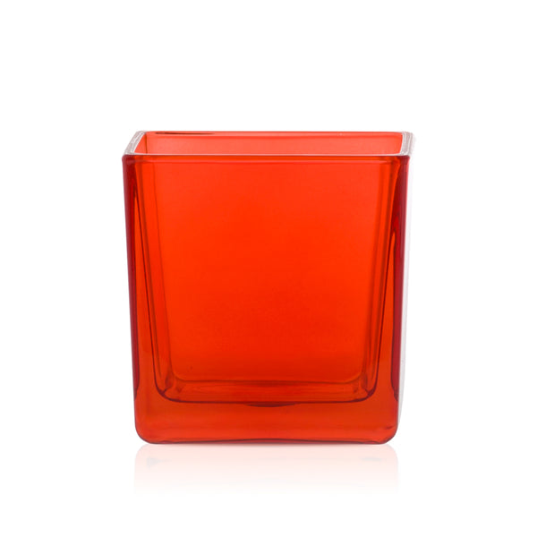 Szklany pojemnik do zalewu LUMINA 300 ml pomarańczowy transparent 70210 kpl 6 szt.