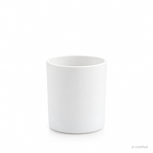 Pojemnik szklany pod zalew świec BASIC 70440 90 ml biały matowy 1 szt.