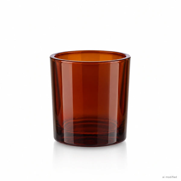 Pojemnik szklany pod zalew świec BASIC 70440 90 ml brązowy transparent 1 szt.