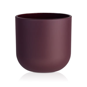 Pojemnik szklany pod zalew świec DUAL TONE bordo 70652 kpl 6 szt.