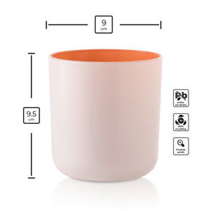 Szklany pojemnik do zalewu 390 ml kremowo pomarańczowy 70803 kpl 6 szt.