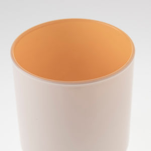Szklany pojemnik do zalewu 390 ml kremowo żółty 70803 kpl 6 szt.