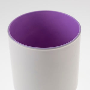 Szklany pojemnik do zalewu 390 ml kremowo fioletowy 70803 kpl 6 szt.